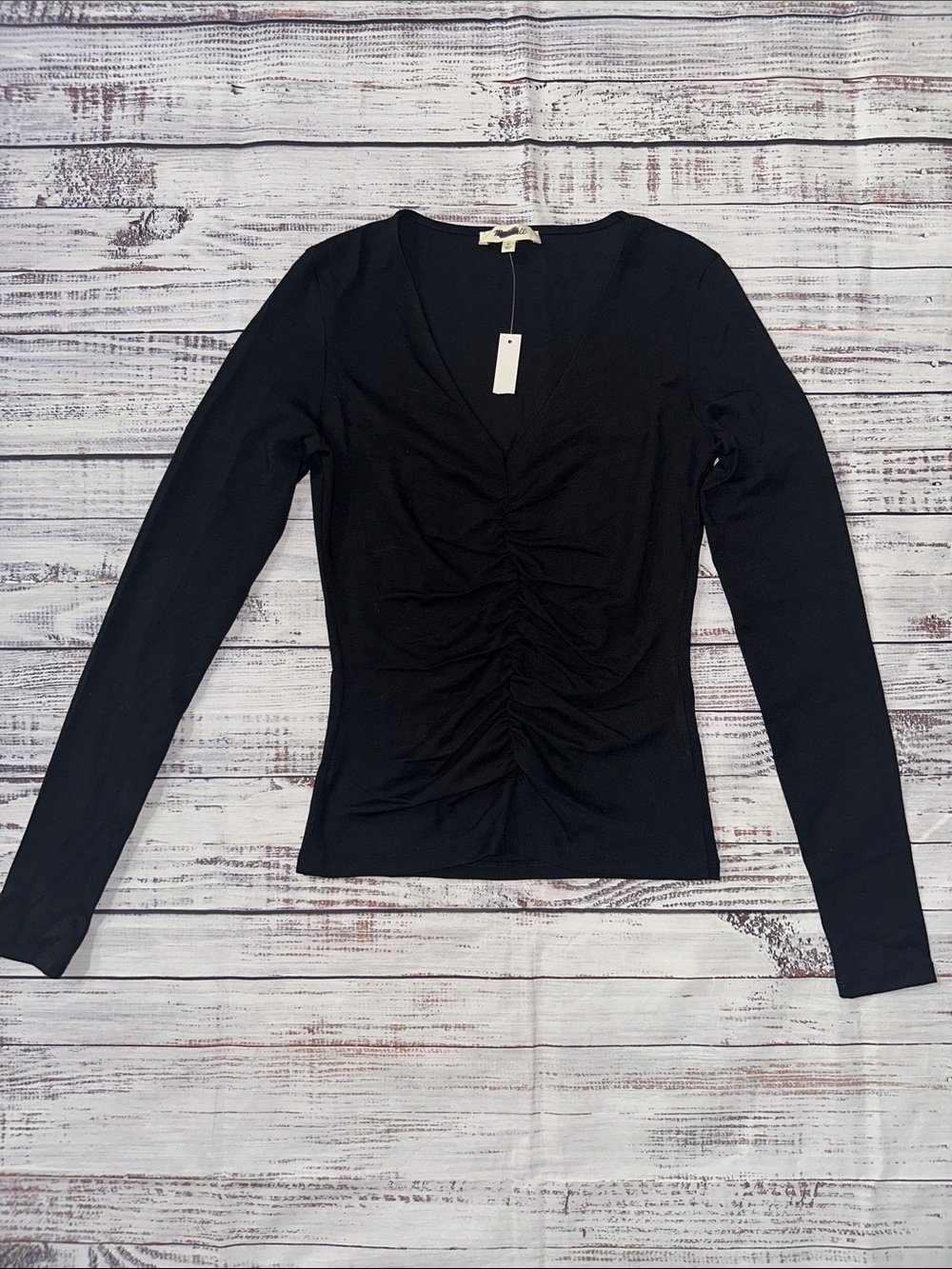 Madewell Slinky V-neck Top Sz. S - Picture 5 of 6